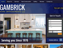 Tablet Screenshot of gambrickbuilders.com